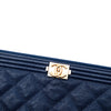 Chanel Large Quilted Caviar Boy O Case Clutch Secondhand