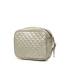 Gucci Mini Quilted Metallic Calfskin Web Trapuntata Crossbody Secondhand