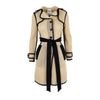 Secondhand Moschino Mesh Belted Trench Coat - '10s