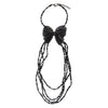 Secondhand Chanel Black Bow Necklace - 2000s