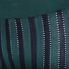 Secondhand Marni Green & Navy Striped Cotton Knit Trousers - '00s