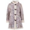 Secondhand Prada Women’s Shearling Long Coat with Hood - '00s