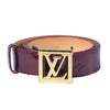 Secondhand Louis Vuitton Amarante Monogram Vernis LV Frame Belt-'10s