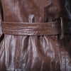 Secondhand Roberto Musso Brown Sheepskin Leather Trench Coat - '00s