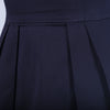 Secondhand Prada Navy Sleeveless Pleated A-Line Dress -'10s