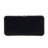 Secondhand Chanel Black Velvet Gold Embroidered Clutch – '10s