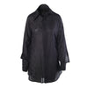 Secondhand Vivienne Westwood Anglomania Black Jacquard Skull Embroidered Long Shirt - '10s