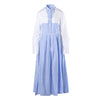 Secondhand Vivetta Blue & White Gingham Cotton Maxi Dress - '10s