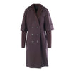 Secondhand Escada Wool Coat With Ribbed Cuffs And A Double-Breasted Button Closure- '90s