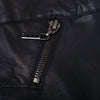 Secondhand Dolce&Gabbana Black Leather Biker Pants With Zip Details - '00s