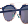Secondhand Dior Navy Blue/Two Tone DiorSoReal U5WZJ Aviator Sunglasses - '10s