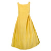 Secondhand Rochas Yellow Dress with Open Back Detail - '10s