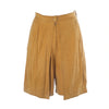 Secondhand Gianni Versace Vintage Ochre Suede Bermuda Shorts - '80s