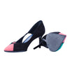 Secondhand Salvatore Ferragamo Fiaba Leather and Suede Pumps