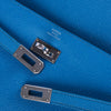 Secondhand Hermès Bleu Zanzibar Kelly Long Wallet Chevre Leather Palladium Hardware