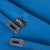 Secondhand Hermès Bleu Zanzibar Kelly Long Wallet Chevre Leather Palladium Hardware
