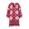 Secondhand Zimmermann Lola Hooded Fringed Intarsia Cotton-Terry Kaftan - '20s