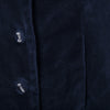 Secondhand Blumarine Navy Velvet Skirt Suit With Fur Cuffs