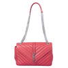 Secondhand Saint Laurent Envelope Leather Chain Shoulder Bag in Red - '10s
