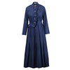 Secondhand Vivetta Navy Blue Long-Sleeve Dress - '10s