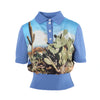 Secondhand Paul Smith Desert Landscape Silk Blend Knit Polo - '10s