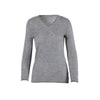 Secondhand Brunello Cucinelli Grey Cashmere V-Neck Sweater - '10s