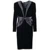 Secondhand Jeunesse Black Dress Bow Satin - '90s