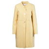Secondhand Chloé Lemon Yellow Hemp And Silk Coat With Gold Buttons - '10s