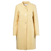 Secondhand Chloé Lemon Yellow Hemp And Silk Coat With Gold Buttons - '10s