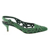 Secondhand Dolce & Gabbana Green Slingback Pumps - '10s