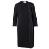 Secondhand Dušan Wool Faux Leather Combo Dress - '00s