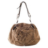 Secondhand Saint Laurent Nadja Brown Floral Suede Handbag – '00s