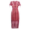 Secondhand Self Portrait Lace Column Midi Dress - '10s