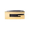 Secondhand Gucci Black Leather Belt with Gold-Tone G Buckle - '90s