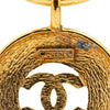 Chanel Gold Plated CC Round Pendant Necklace Secondhand