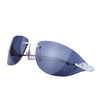 Cartier Panthère Rimless Sunglasses – Blue Gradient Lenses, Silver Panther Detail