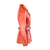 Second Hand Lawrence Steele Orange Satin Belted Safari Jacket