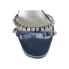 Secondhand Prada Crystal-Embellished Satin Sandals - '10s