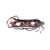 second hand Marni Brown and Cream Floral Print Lace-Up Sandals