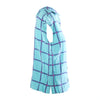 Secondhand Prada Turquoise Check Silk Sleeveless Shirt – '00s