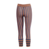 Secondhand Marni Brown & Charcoal Striped Cotton Knit Trousers - '00s