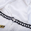 Secondhand Moschino Resort White Gold Chain Skirt