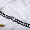 Secondhand Moschino Resort White Gold Chain Skirt - '10s