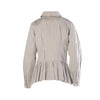 Secondhand Philosophy di Alberta Ferretti Beige Cotton Pleated Peplum Utility Jacket - '00s