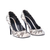 second hand Alexander Mcqueen Floral Cutwork Leather Pumps