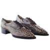Secondhand Louboutin Pointed-Toe Python Loafers - '10s