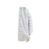 Secondhand Gianni Versace Striped Linen Draped Blouse - '80s