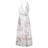 Secondhand Miu Miu White Dress with Batik Pattern - '10s