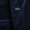 Secondhand Blumarine Navy Velvet Skirt Suit With Fur Cuffs - '00s