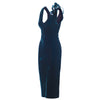 Secondhand Jean Paul Gaultier Velvet Sheath Dress - '00s